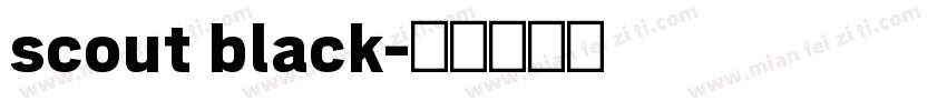 scout black字体转换